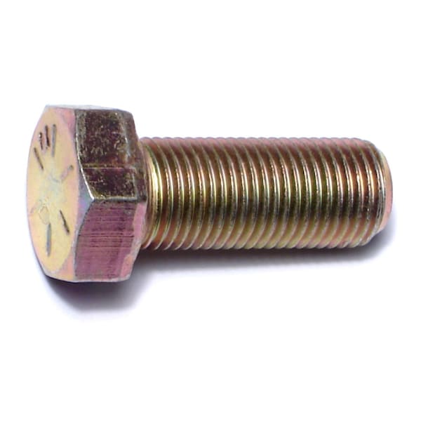 Midwest Fastener Grade 8, 1/2"-20 Hex Head Cap Screw, Zinc Yellow Steel, 1-1/4 in L, 4 PK 63023 - main